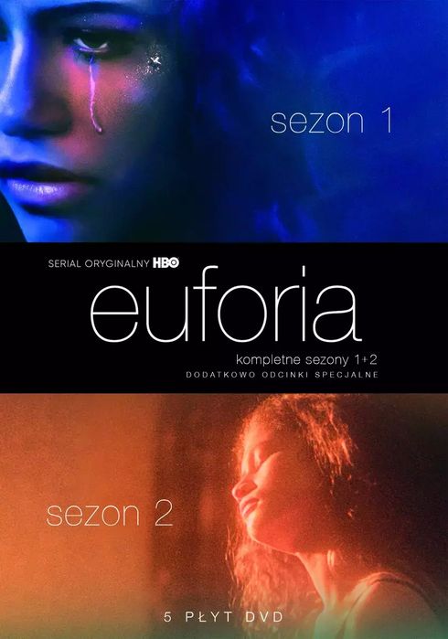 Euforia. Sezony 1-2, 5 DVD. Galapagos. Nowy Produkt