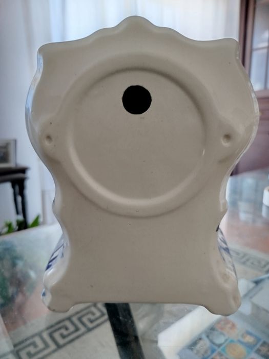 Relógio em cerâmica Pintura Manual . Usado. Fabrica cerâmica constânci