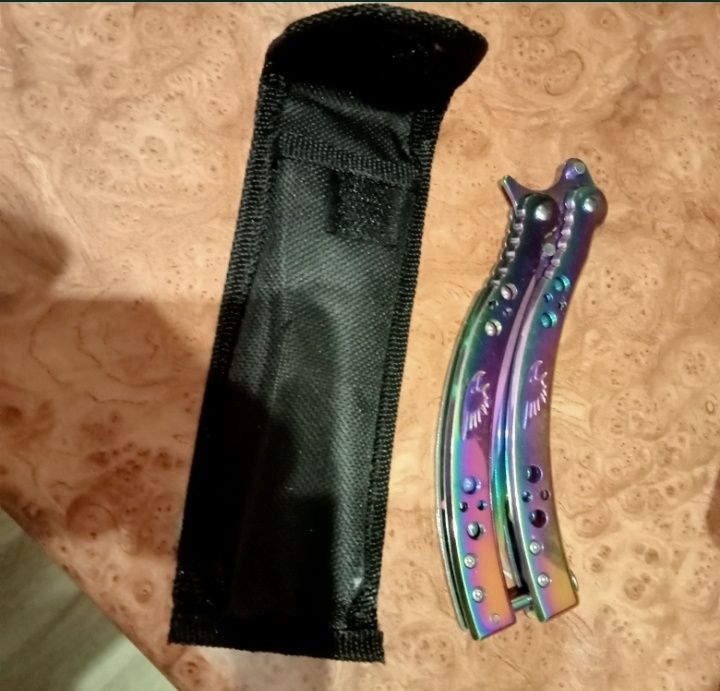 Rezerwacja Nóż motylkowy składany CS:GO CS2, sztylet, ostry + etui