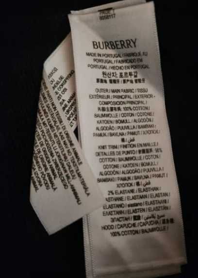 Hoodie preto Burberry | Novo e original | Tamanho XL