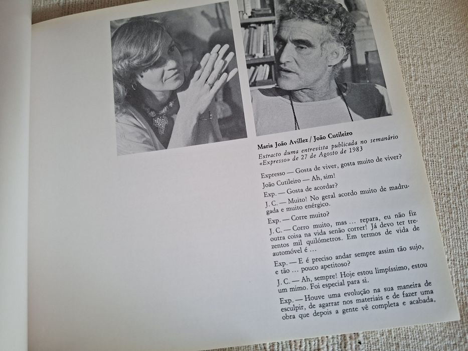 João Cutileiro catálogo de exposição no Algarve  Almancil