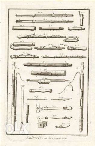 INSTRUMENTY MUZYCZNE , NUTY reprint XIX w. grafik do wystroju