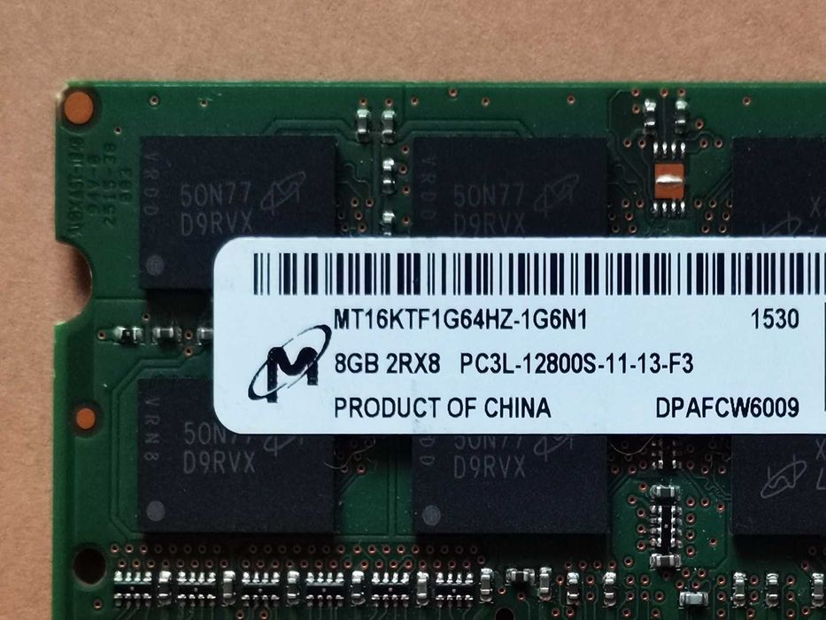 DDR3 8GB Micron 12800 L