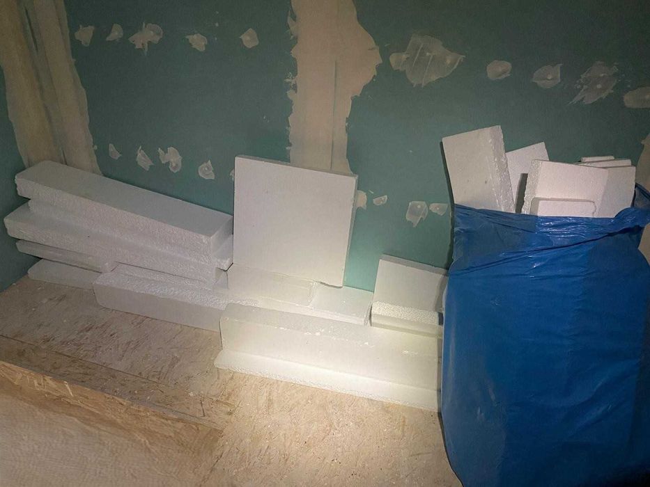 Styropian grafitowy, styropian biały - pozostałości, cena za całość