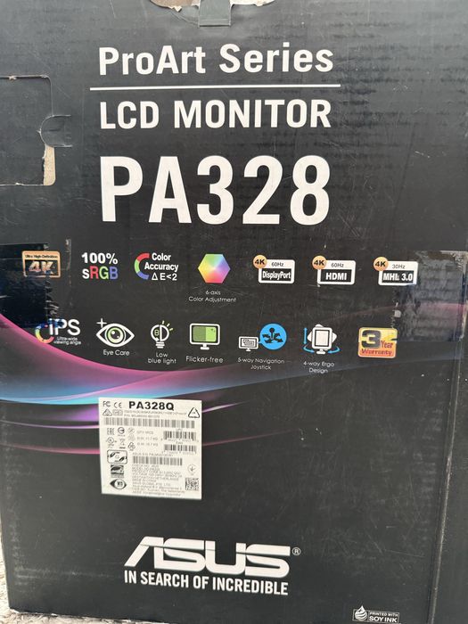 ASUS ProArt PA328Q - Monitor Profissional 32" 4K UHD IPS