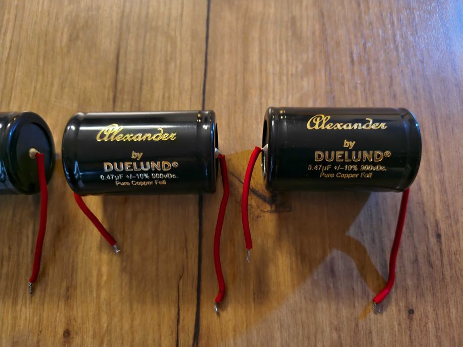 4 x Duelund Alexander Pure Cooper Foil 0.47uf 900V.