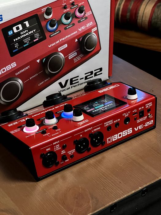 Pedal Boss VE-22 Vocal Performer, como novo, garantia e fatura