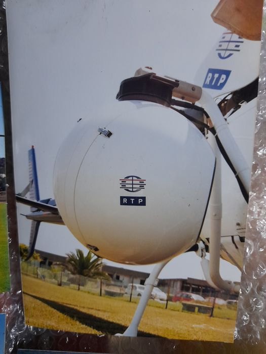 Esfera para câmera usada no helicóptero