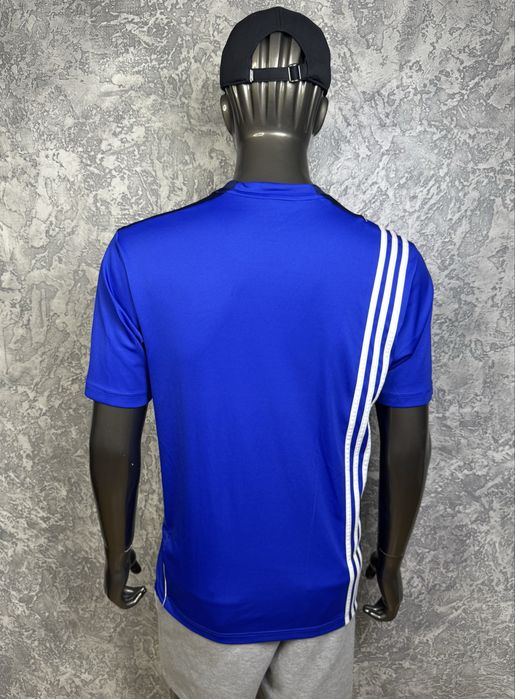 Adidas Climalite футболка L размер спортивная синя с лого