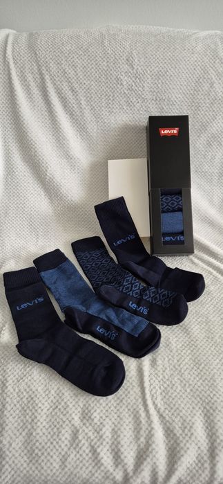 Levi's nowe skarpety. 4pary levis. Granatowe 35-38. Oryginal.