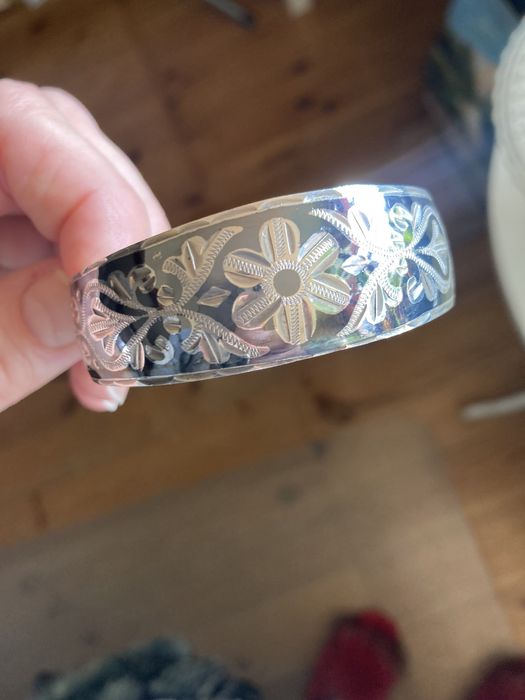 Srebrna bransoletka niello