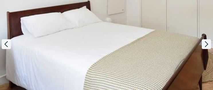Cama de casal de estilo + estrado + colchão