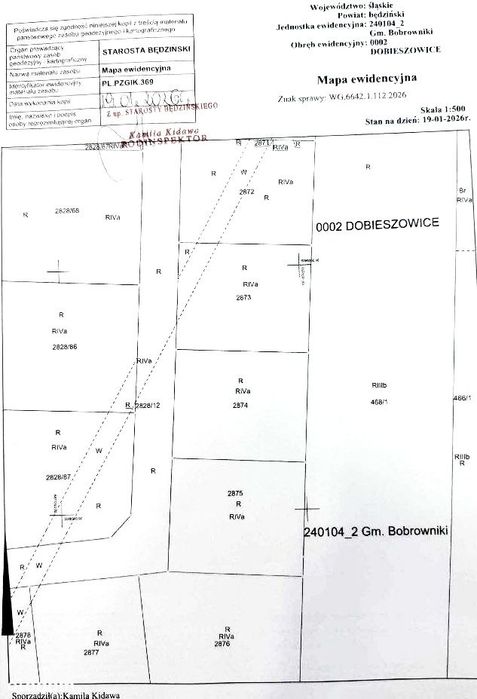 Dobieszowice,działka budowlana 27,5 x 22,4 Nowe Osiedle,od właściciela
