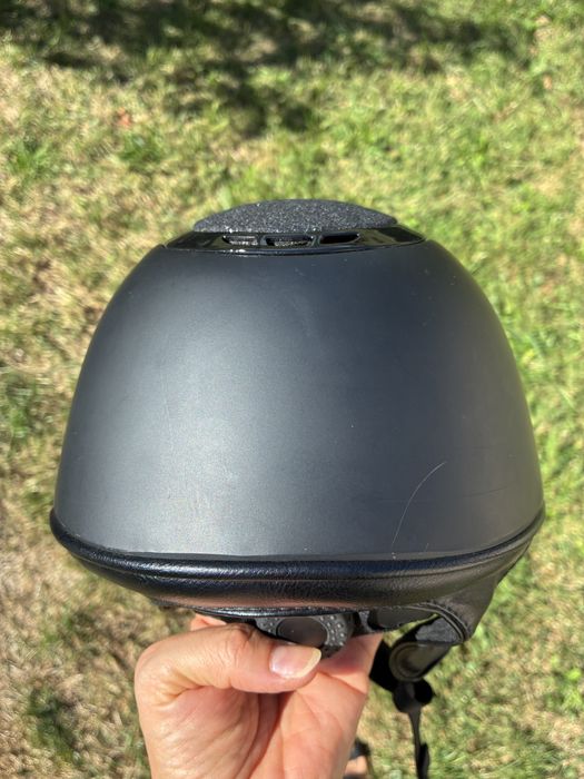 Kask jeździecki Equus czarny z brokatem S 53-56 cm