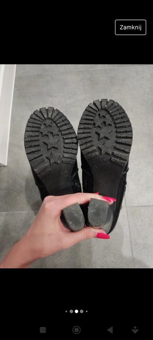 Czarne Botki r 41