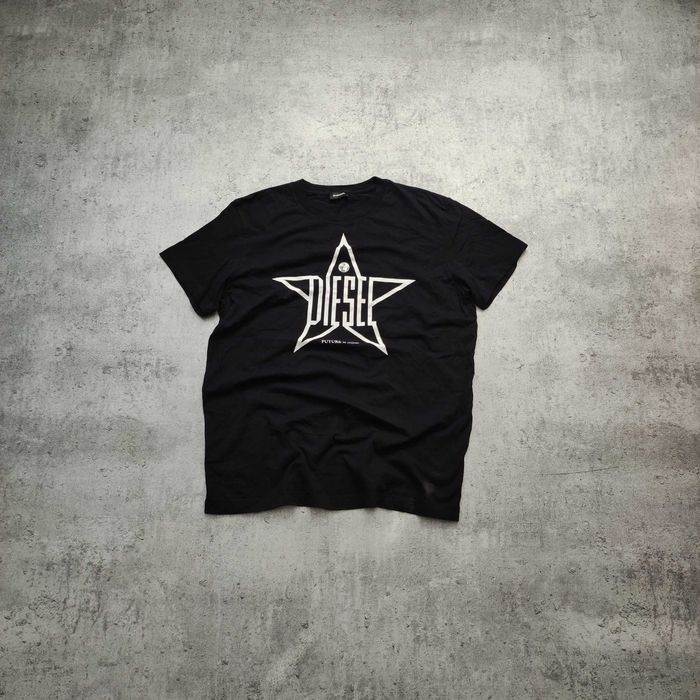 MĘSKA Koszulka PREMIUM czarna Diesel Gwiazda Industries CO Bawełna
