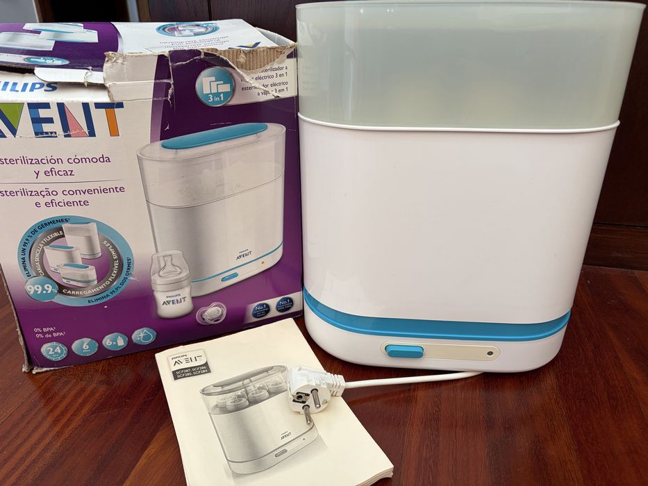 Esterilizador de biberões Philips Avent 3 em 1