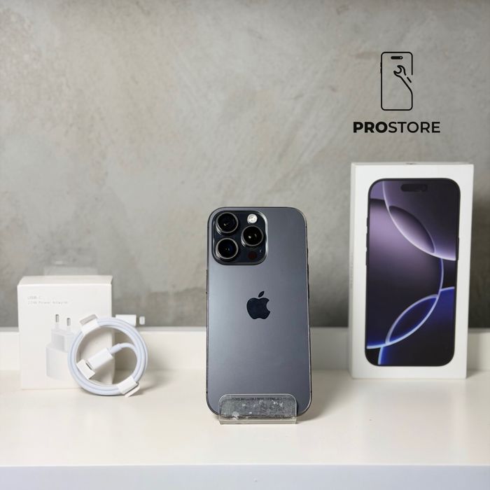 Sklep! Apple iPhone 16 Pro 1TB Black Titanium | Bateria 93% | 413 cykli | Gwarancja 3 msc | Faktura VAT Marża |