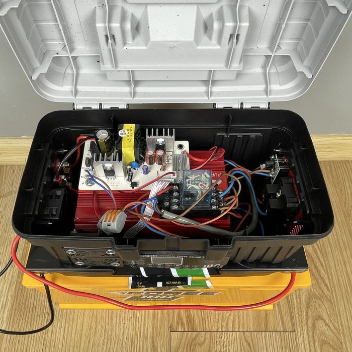 Комплект ИБП 400Вт + Аккумулятор 100Ач для котла | Чистая синусоида