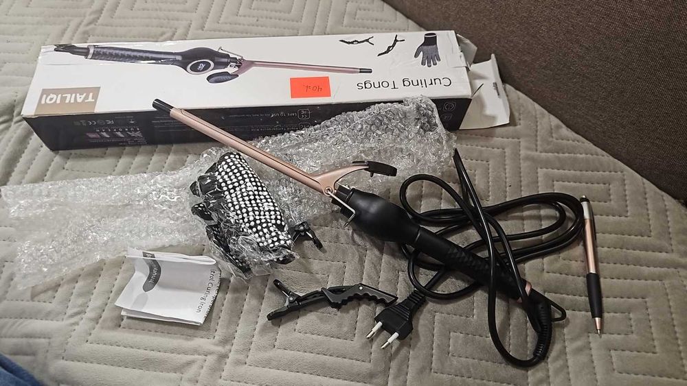 Lokówka Tailiqi z regulacją temperatury 140–200°C + akcesoria