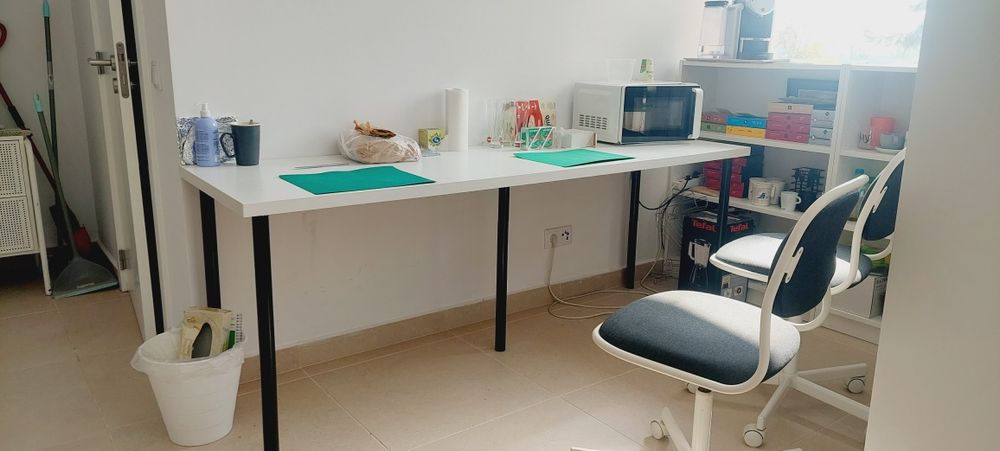 Secretária branca , 200x60 cm LAGKAPTE