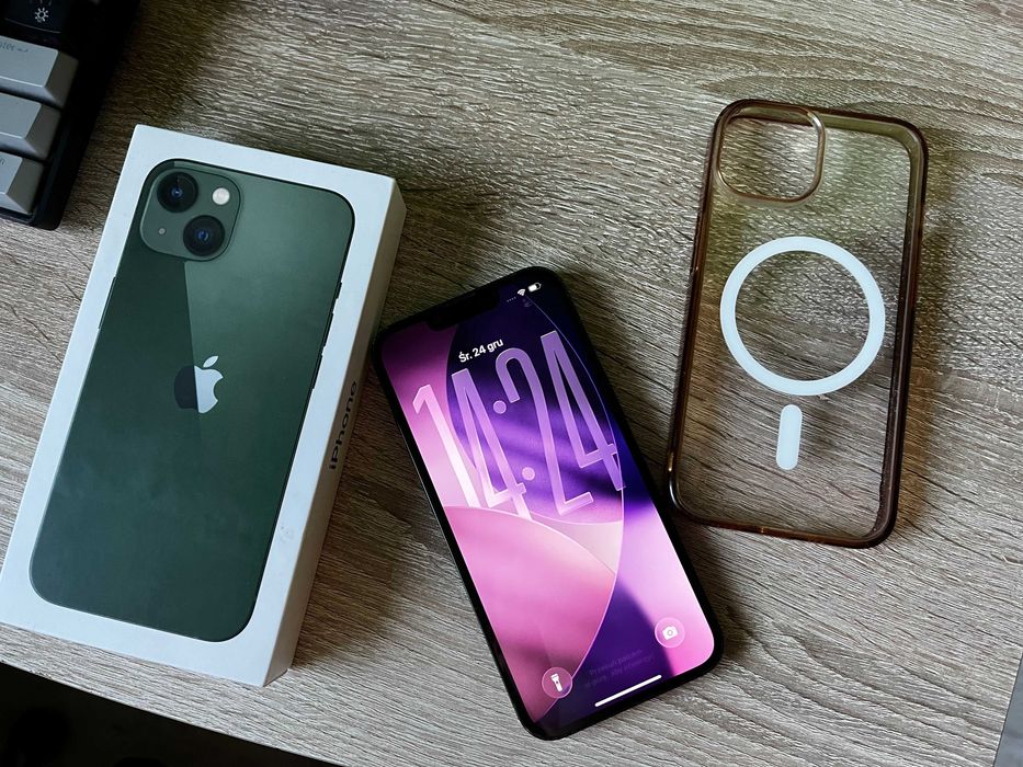 Telefon iPhone 13 128GB - Zielony - 92% Baterii Etui Pudełko Oryginał!