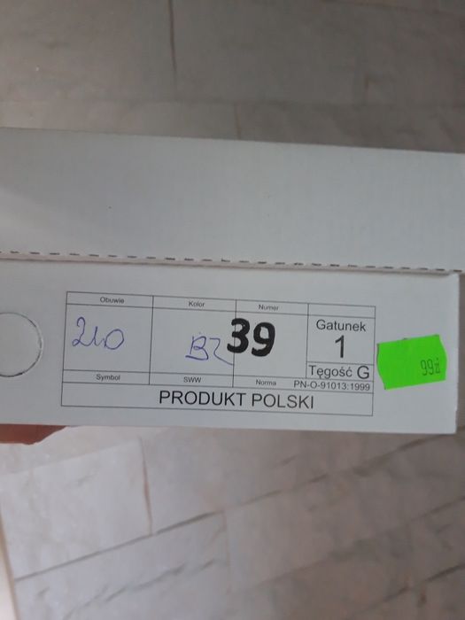 Czółenka damskie 39 NOWE ekozamsz