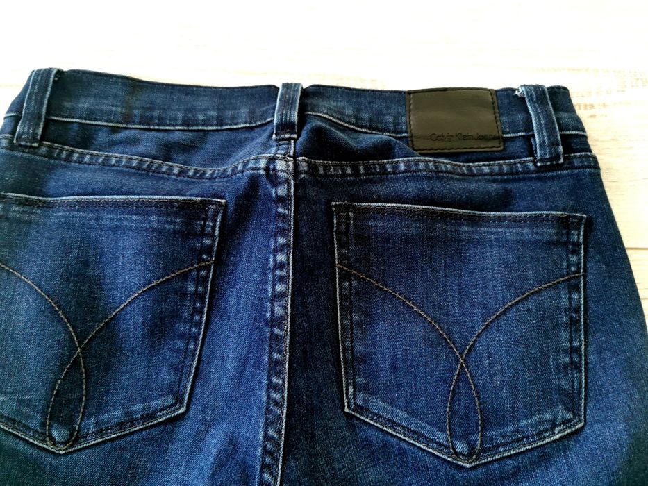 Spodnie jeansy damskie granat S /M Calvin Klein nowe