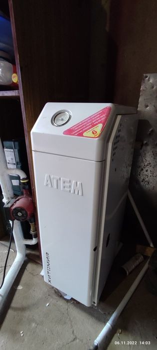 Продам б/у котёл газовый не турбированный, с циркуляцион