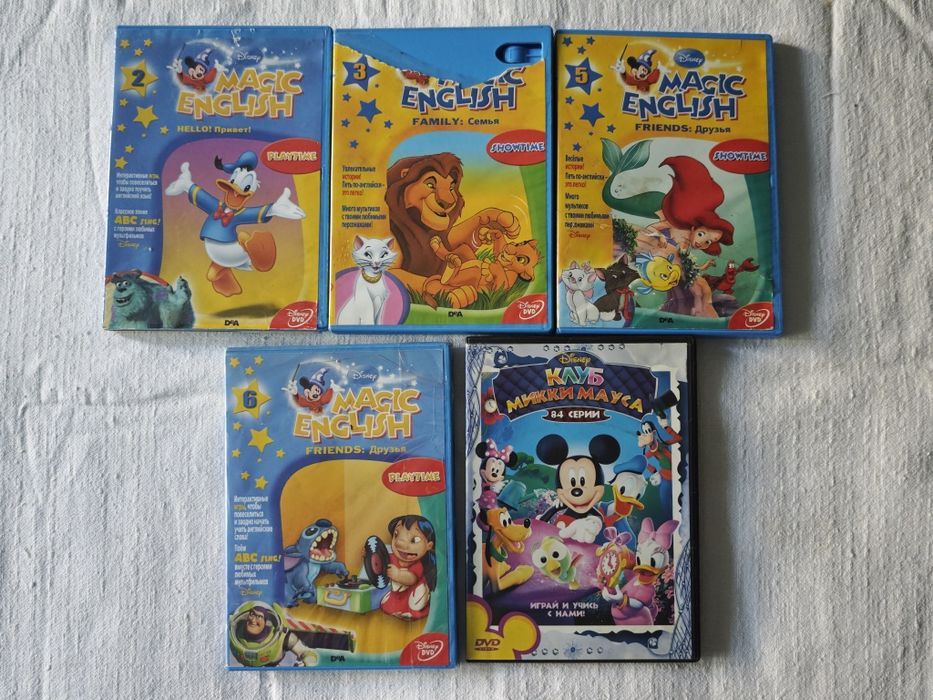 DVD диски з мультфільмами Disney/Warner Bros