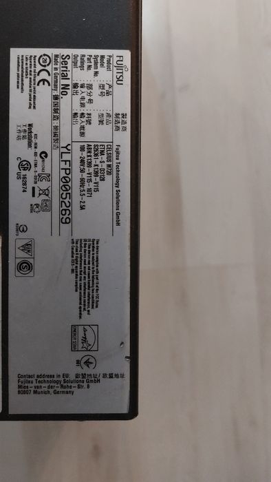 Komputer Fujitsu Celsius M720 Intel Xeon E5-1620 3,6GHz, 8GB