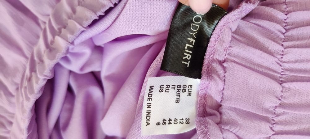Nowa lekka liliowa spódnica na gumce rozm M