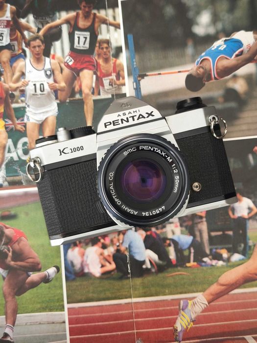 Фотоаппатар Pentax K1000 з об’єктивом SMC Pentax-M 50mm f/2