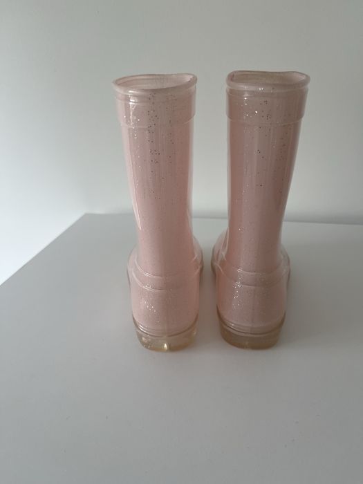 Galochas rosa de menina, tamanho 25