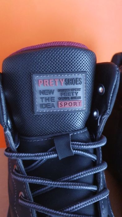 Buty nowe męskie trekkingowe ocieplane czarne rozmiar 44
