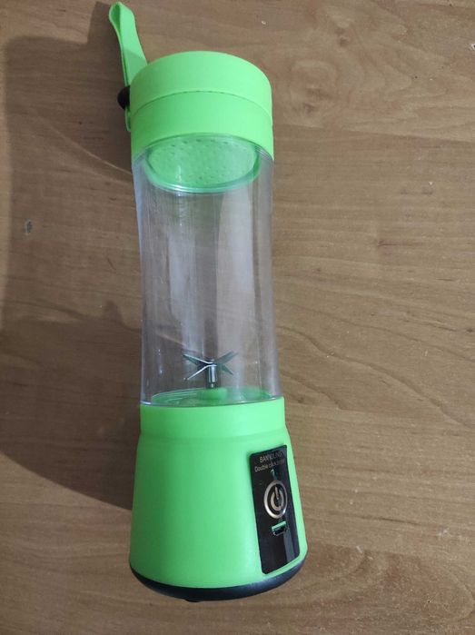 Фітнес-блендер, портативний міксер, шейкер з USB, салатовий