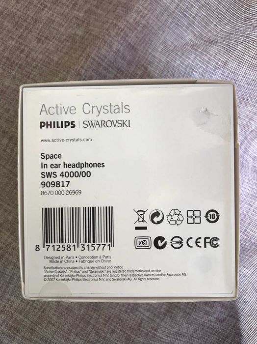 Наушники Philips Swarovski Active Crystals Space SWS4400/00 BNIB