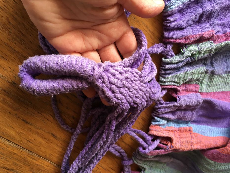 Cama de rede em tecido (sem cordas)