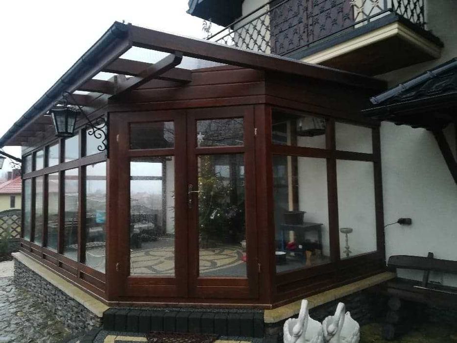 WYSOKA JAKOŚĆ! ogród zimowy z drewna / taras / oranżeria / patio / HIT