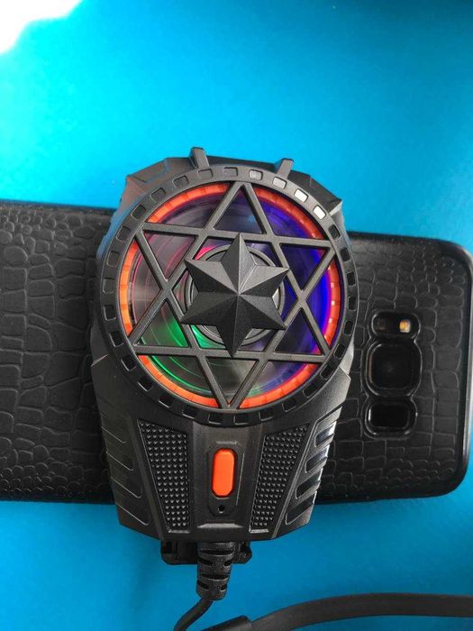 Кулер для телефону X112 з підсвічуванням + напальчники у подарунок