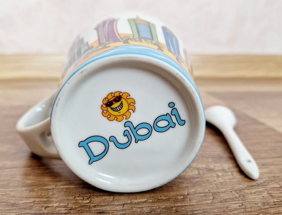 Kubek Dubaj porcelana jakość Przywieziony z Dubaju 300ml