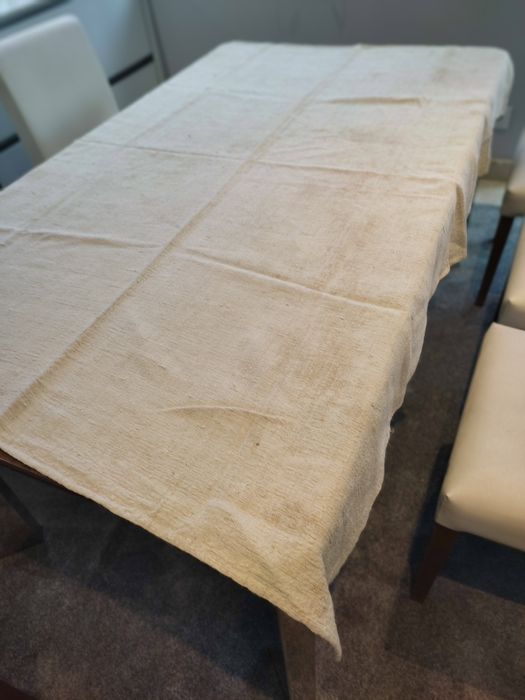 Duas toalhas linho muito antigo