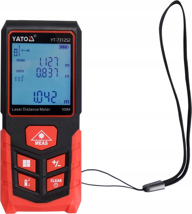Dalmierz laserowy miernik cyfrowy Yato 100 m