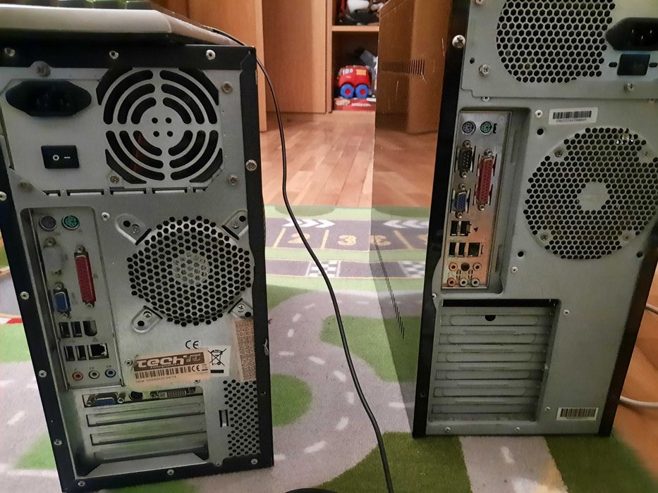 2 Computers, Monitor, Keyboard64738403043458121