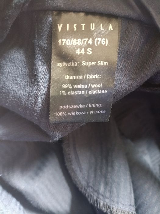 Garnitur Vistula granatowy marynarka + spodnie