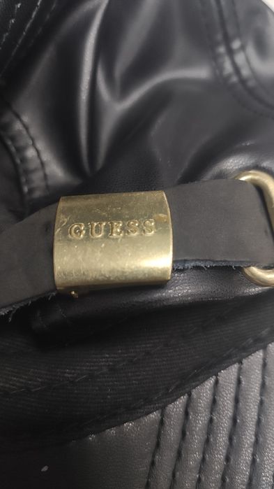 Czapka Guess oryginał eko skóra