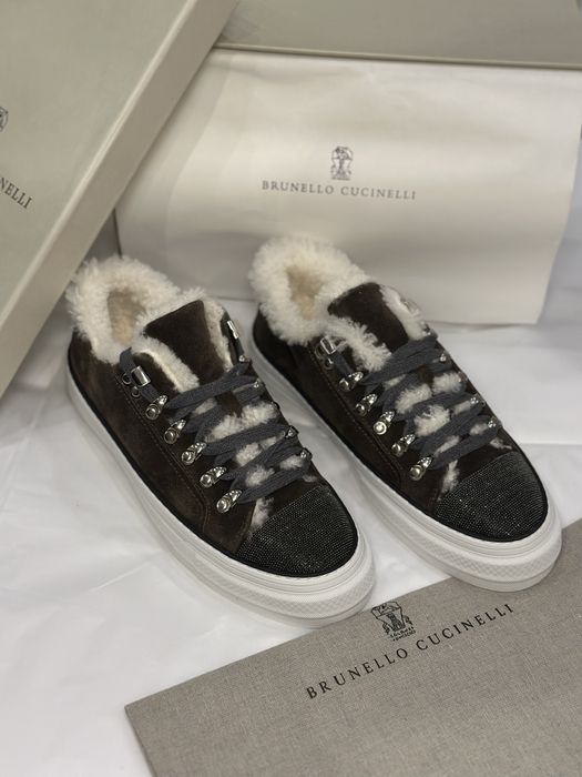 Зимові кеди Brunello Cucinelli ,зимние кеды , зимние кроссовки