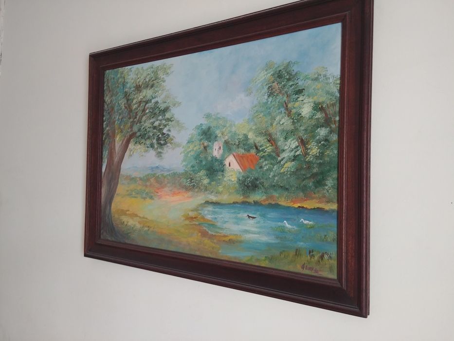 Pintura sobre madeira, autor desconhecido.