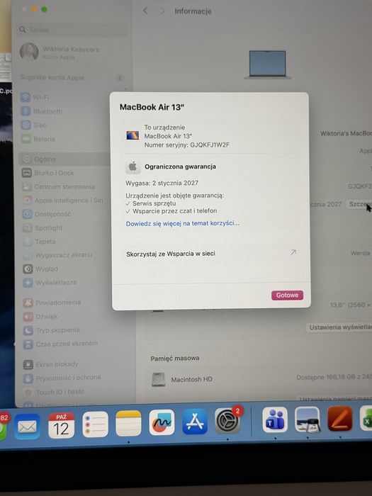MacBook Air 13” M4 2025 16 GB RAM