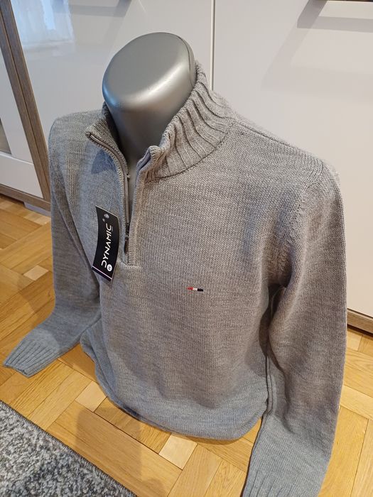 Sweter męski szary, rozm M.